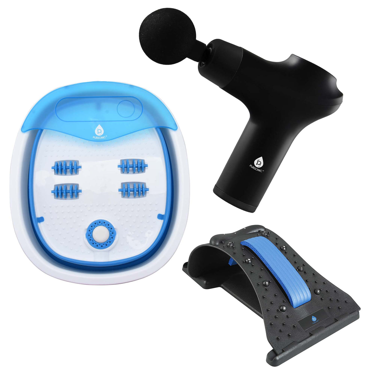 Head-to-toe muscle relaxation bundle with massage gun