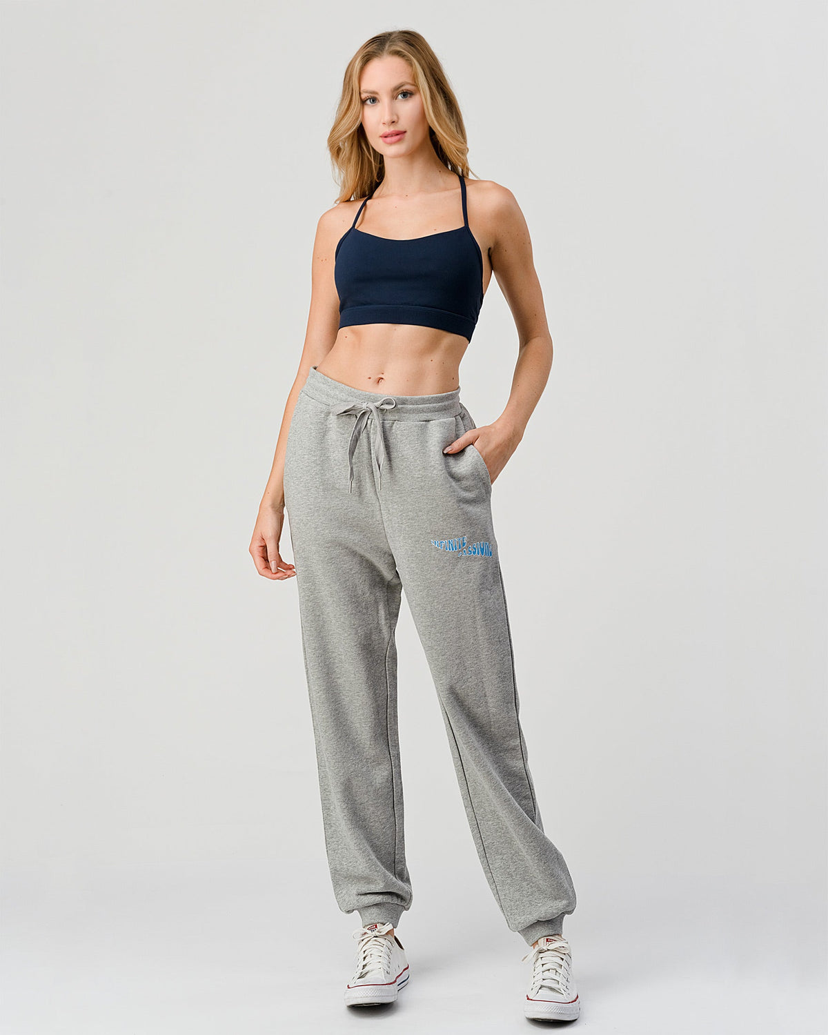 French terry sweatpants, 27 inch inseam